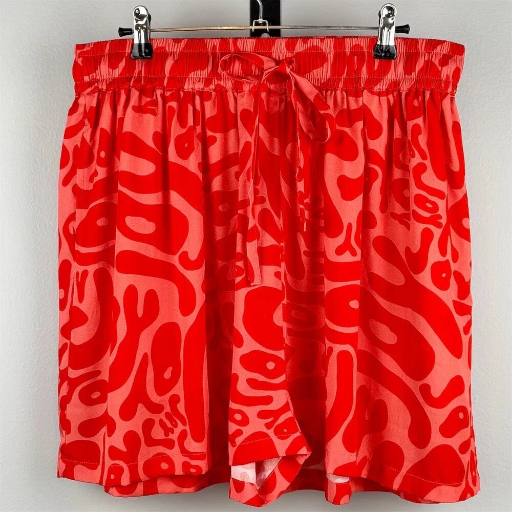 Joytoast 2-Piece Set Unisex Size L Multicolor JOY Graphic Camp Shirt Shorts